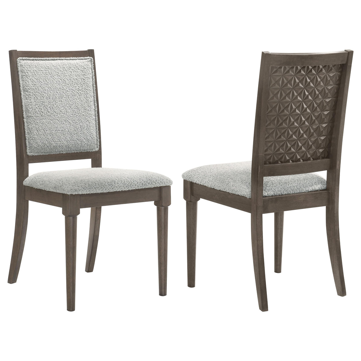 Coaster Home Furnishings Onslow Upholstered Dining Side Chair Dark Brown (Set of 2)