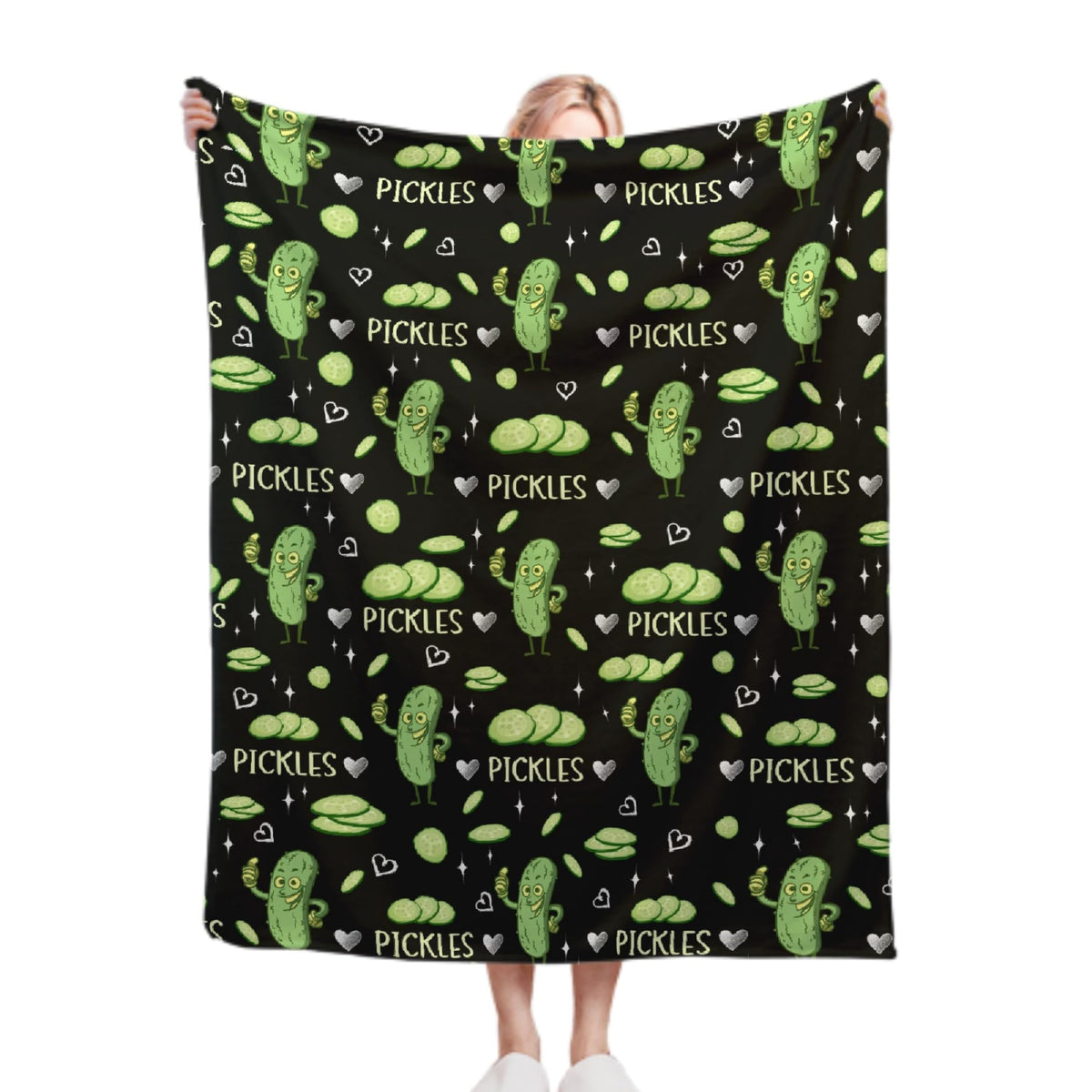 Pickle Blanket For Pickles Lover Funny Pickle Gift For Girl Boys Women Super Soft Flannel Blanket For Sofa Couch Bed Camping Tra