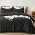 PHF 3 Pieces Waffle Weave Comforter Set Queen Size, Lightweight Breathable Comfy Bedding Set for All Season, Ultra Soft Textured