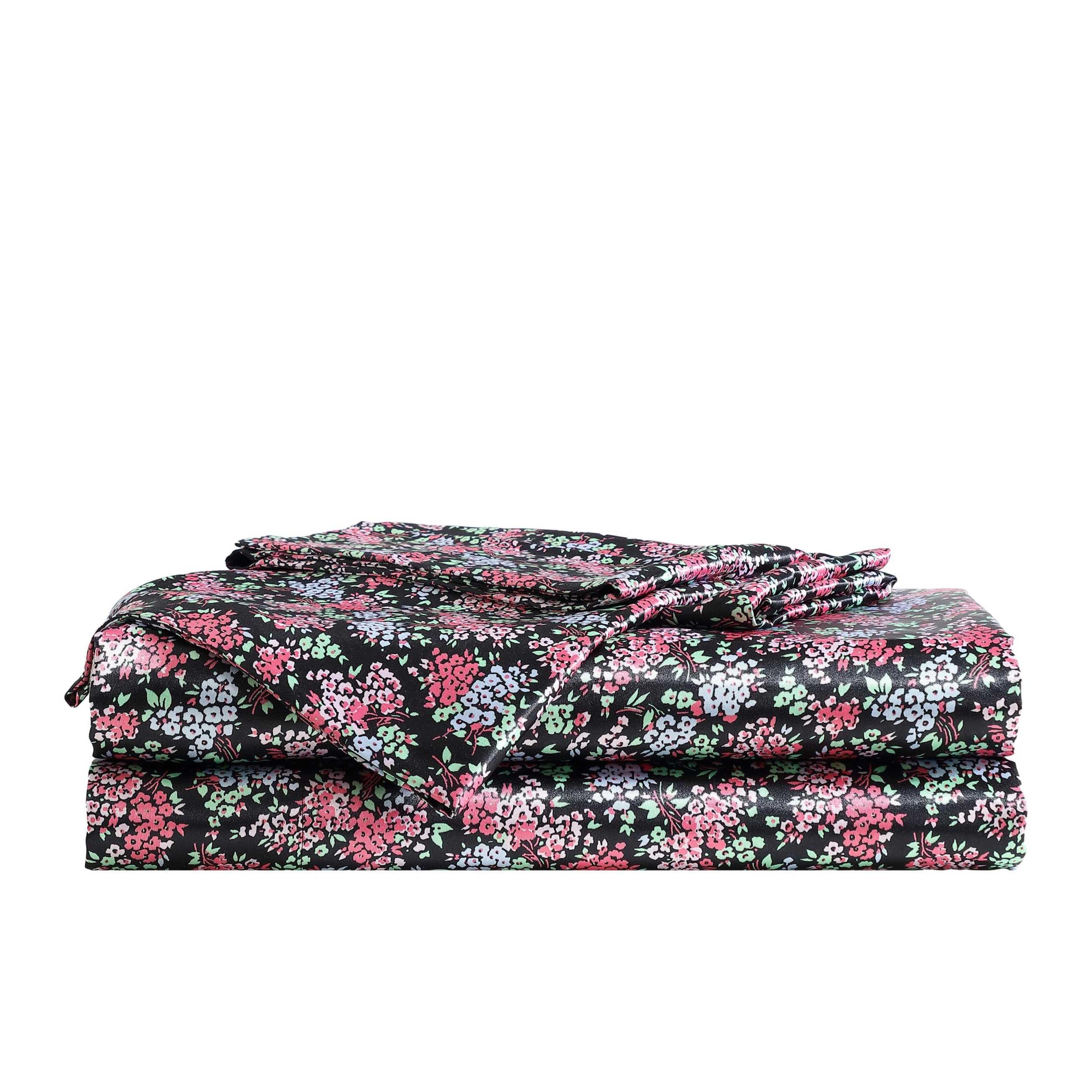 Betsey Johnson - Bed Sheets, Luxurious Satin Bedding With Matching Pillowcase, Deep Pocket, Smooth & Silky Room Essentials (Conf