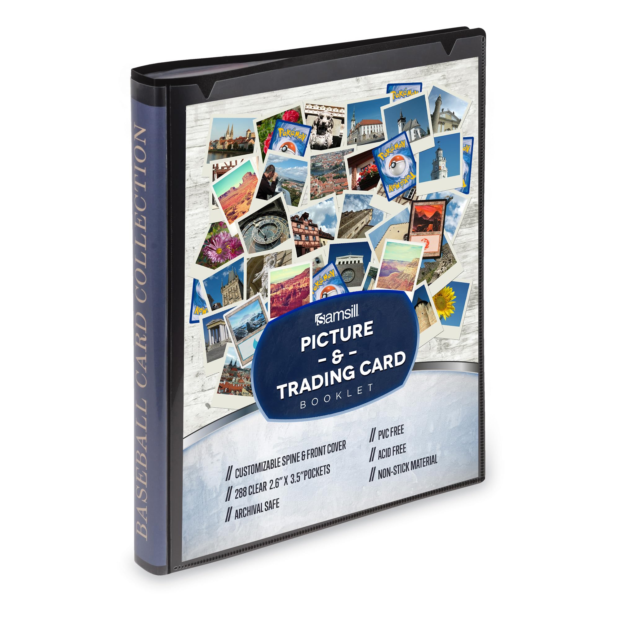 Samsill 288 Pockets Photo Album For Fujifilm Instax Mini Liplay 12 11 9 8 40 Evo 7S Instant Camera/Mini Link Printer, Polaroid S