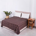 Ravaiyaa  Attitude is everything Traditional Hand Block Print Kantha Quilt Beautiful Floral Decor Cotton Gudari (90x108 Inch)