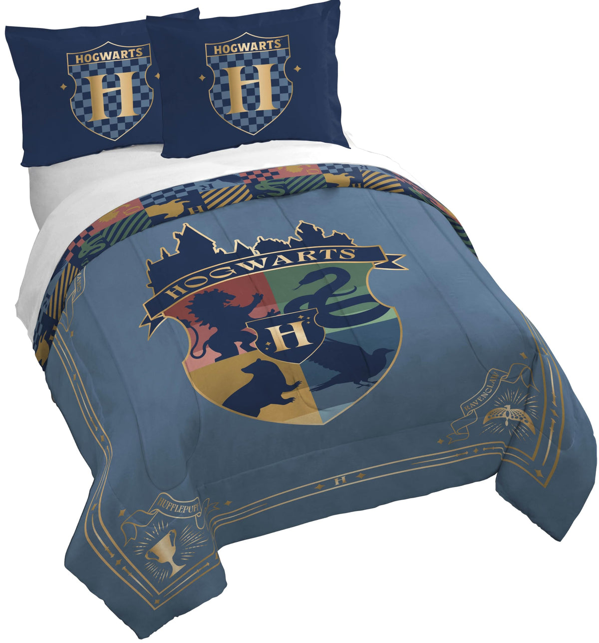 Jay Franco Duvet Cover Set - 3 Piece Comforter Cover And Sham Set, Super Soft Cozy Kids Bedding (Insert Not Included) Blue - Har