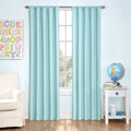 ECLIPSE Blackout Thermal Rod Pocket Window Curtain for Bedroom or Nursery (1 Panel) 42 in x 84 in