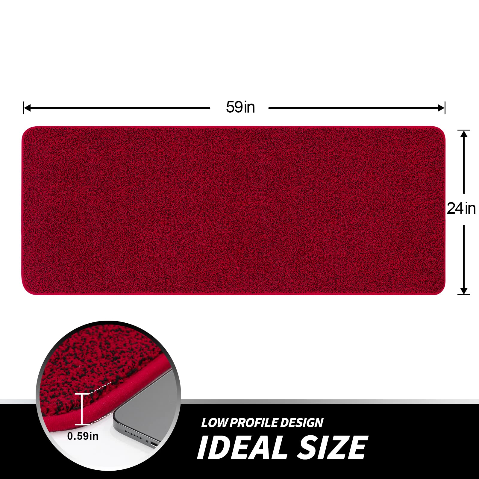 Linla Indoor Doormat-Super Absorbs Mud Mat, Washable & Non-Slip Clean Door Mat For Outdoor Front Door Inside Dirt Trapper Mats S