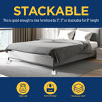Lifemaster 16Pcs Adjustable Bed Risers - 3.5 Inch Heavy Duty Furniture Lifts For Sofa, Couch - Creates Under Bed Storage, Sup Po