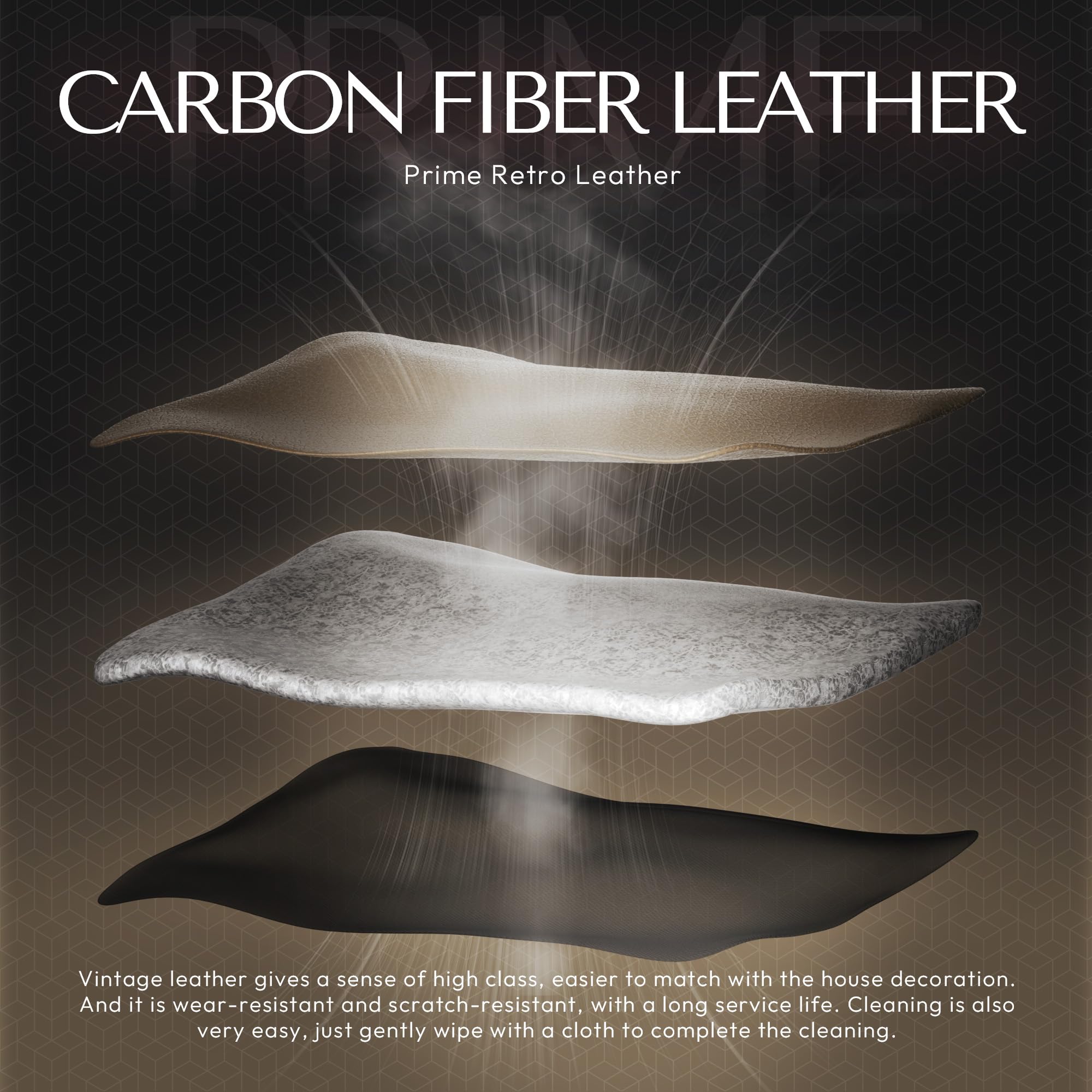 Dowinx Gaming Chair Office Desk Chair With Massage Lumbar Support, Vintage Style Task Chair Pu Leather High Back Gamer Chair With Retractable Footrest (Brown)