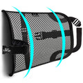 Lumbar Support Pillow For Office Chair And Car Back Support - Double Adjustable Straps And Breathable Mesh For All-Day Comfort,