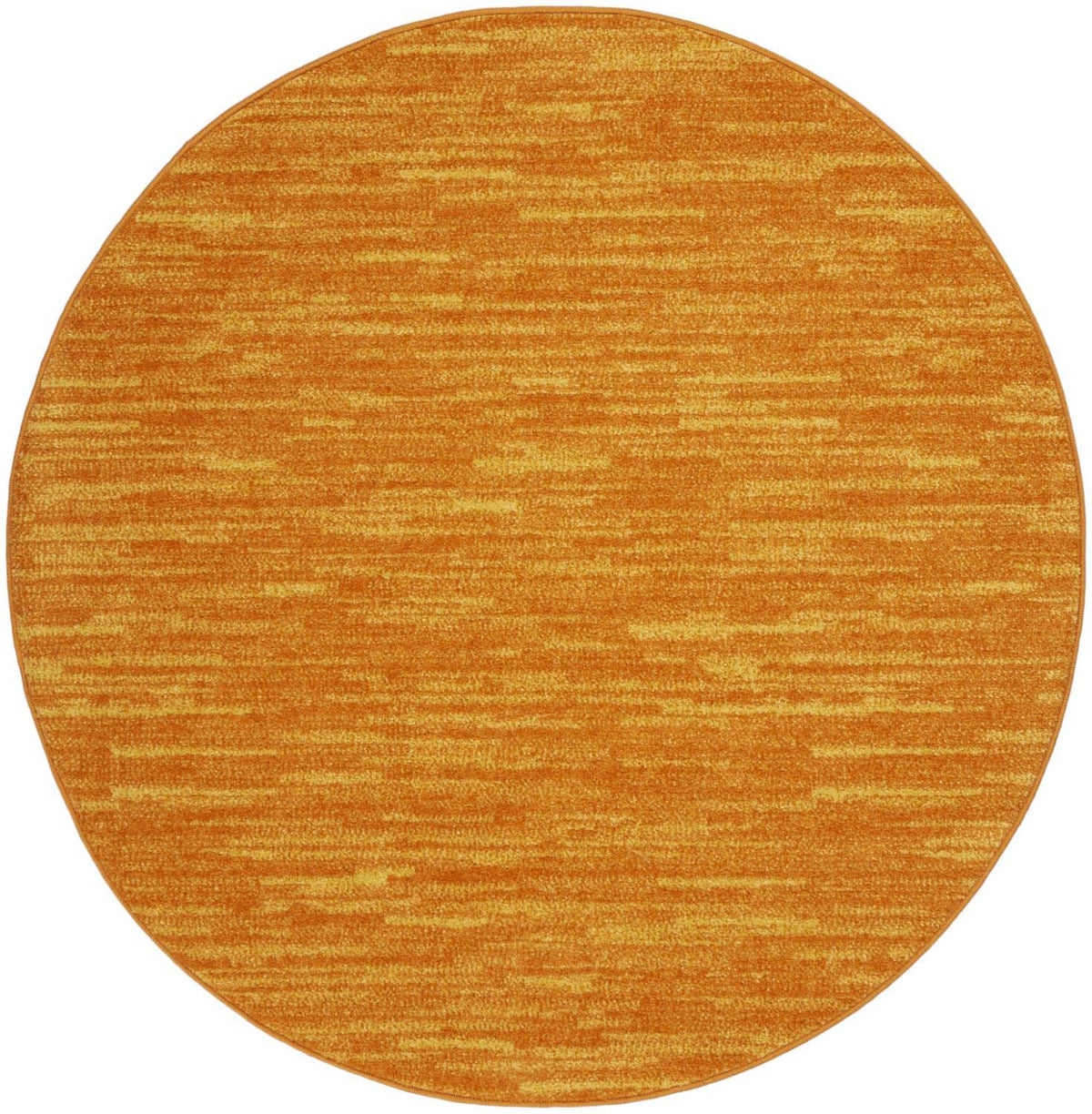 Nourison Essentials Indoor/Outdoor Sunburst 4' X Round Area Rug, Easy -Cleaning, Non Shedding, Bed Room, Living Room, Dining Room, Backyard, Deck, Patio (4 Round)