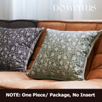 Domvitus Floral Pillow Covers 18X18, Throw Pillows For Couch, Floral Print Pillow Cover, Decorative Neutral Accent Throw Pillow Covers For Living Room, 1Pc, Laurel Green