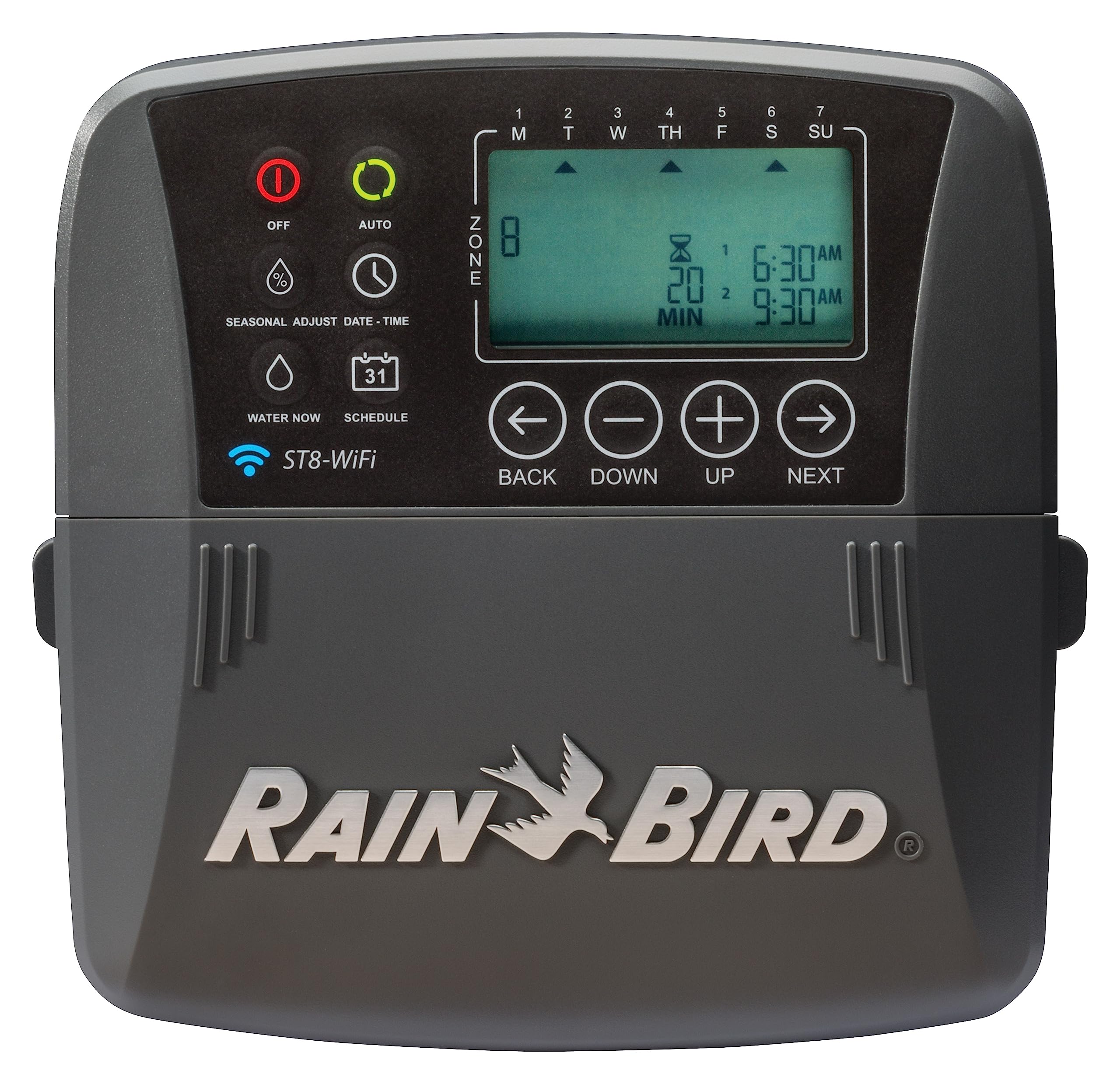 Rain Bird St8I-2.0 Smart Indoor Wifi Sprinkler/Irrigation System Timer/Controller, Watersense Certified, 8-Zone/Station, Compati