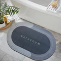 ZIKIBL Rubber Bath Mat,AntiSkid Water Soaking Bathroom Rug Door,Floor mat, Soft Quick Dry Water Absorbent Mat for Home Office 4