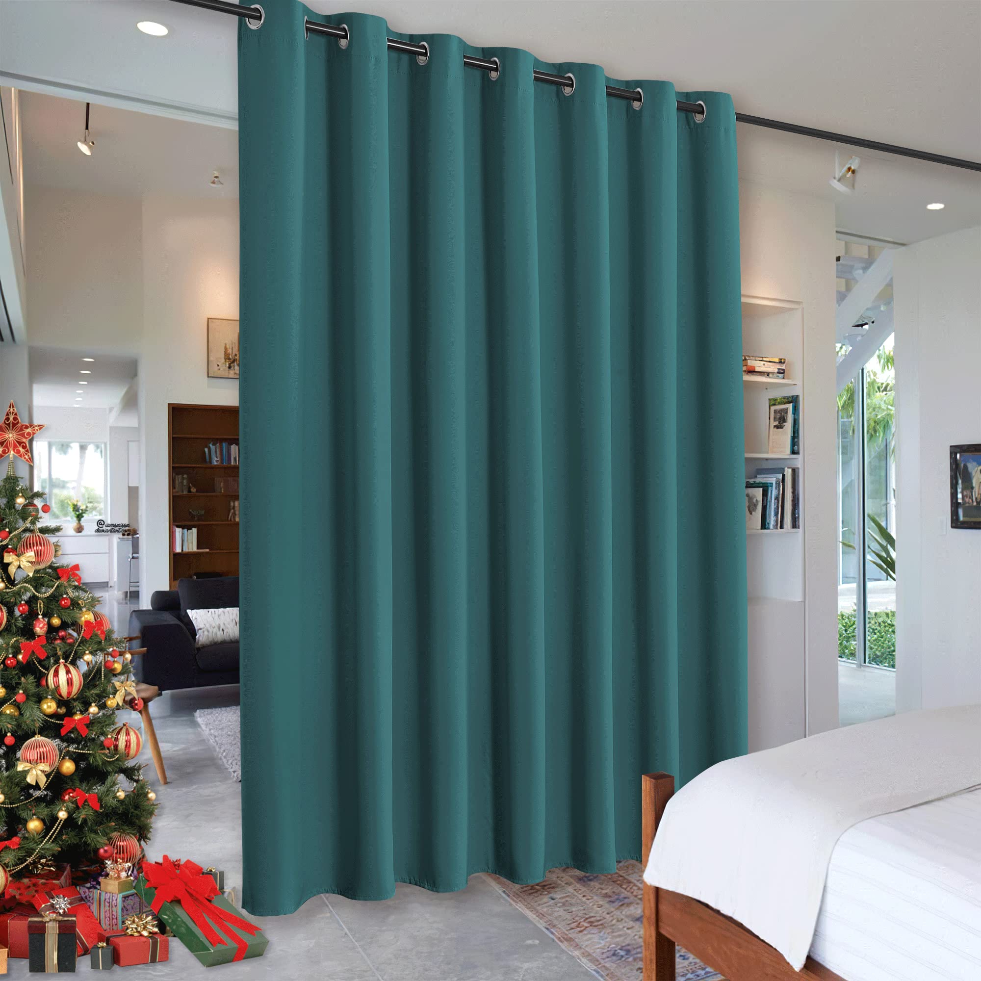 Ryb Home Room Divider Curtains For Closet Blackout Sound Reducing Privacy Drapes For Large Window Decor Wide Visual Barrier Shar