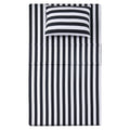 Best Season Stripe Sheet Set-3 Piece Super Soft Microfiber Bedding-Deep Pocket, Stain, Fade & Wrinkle Resistant(Twin Size,Black&