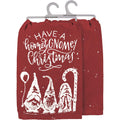 Primitives by Kathy Decorative Kitchen Towel - Have A Homey Gnomey Christmas, with Fun Festive Gnome design