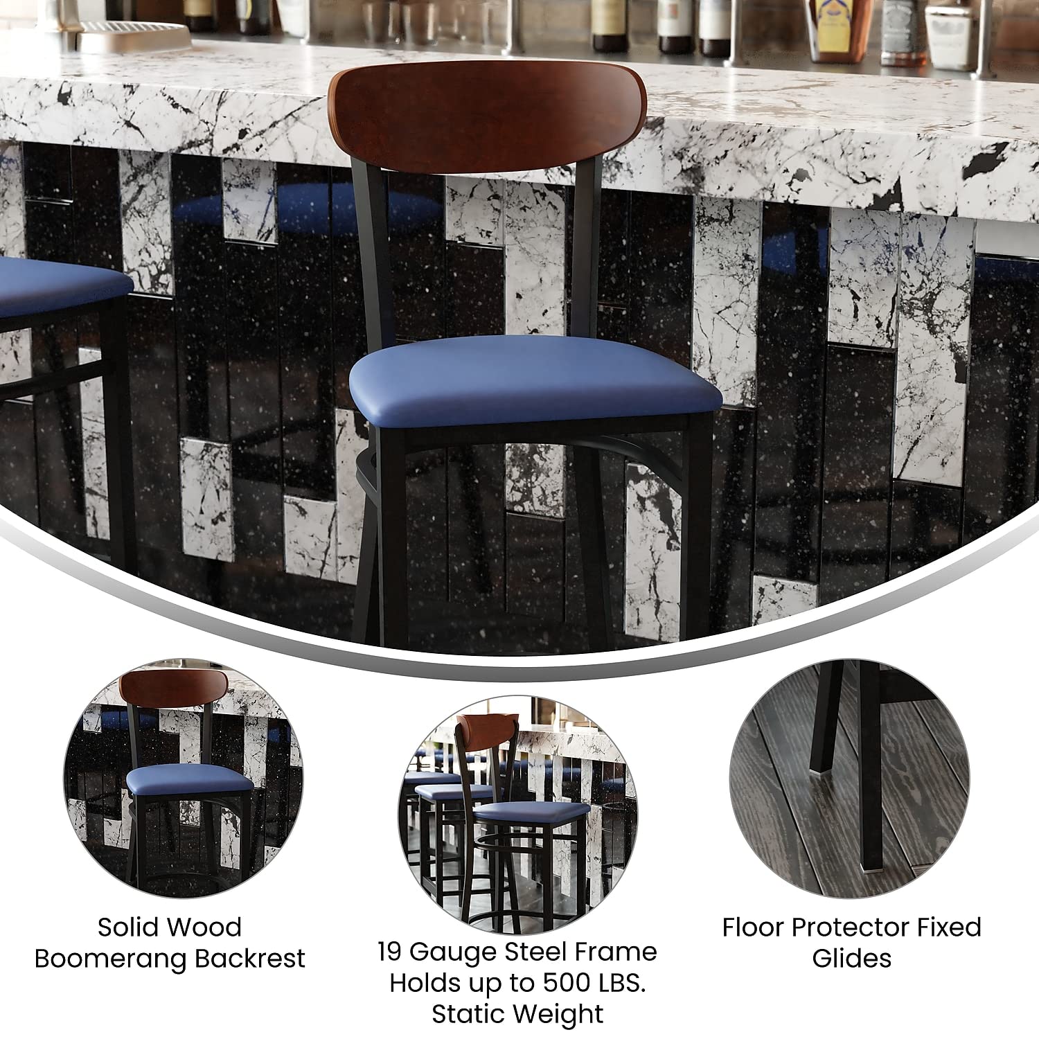Flash Furniture Wright Barstool - Thumbnail 4