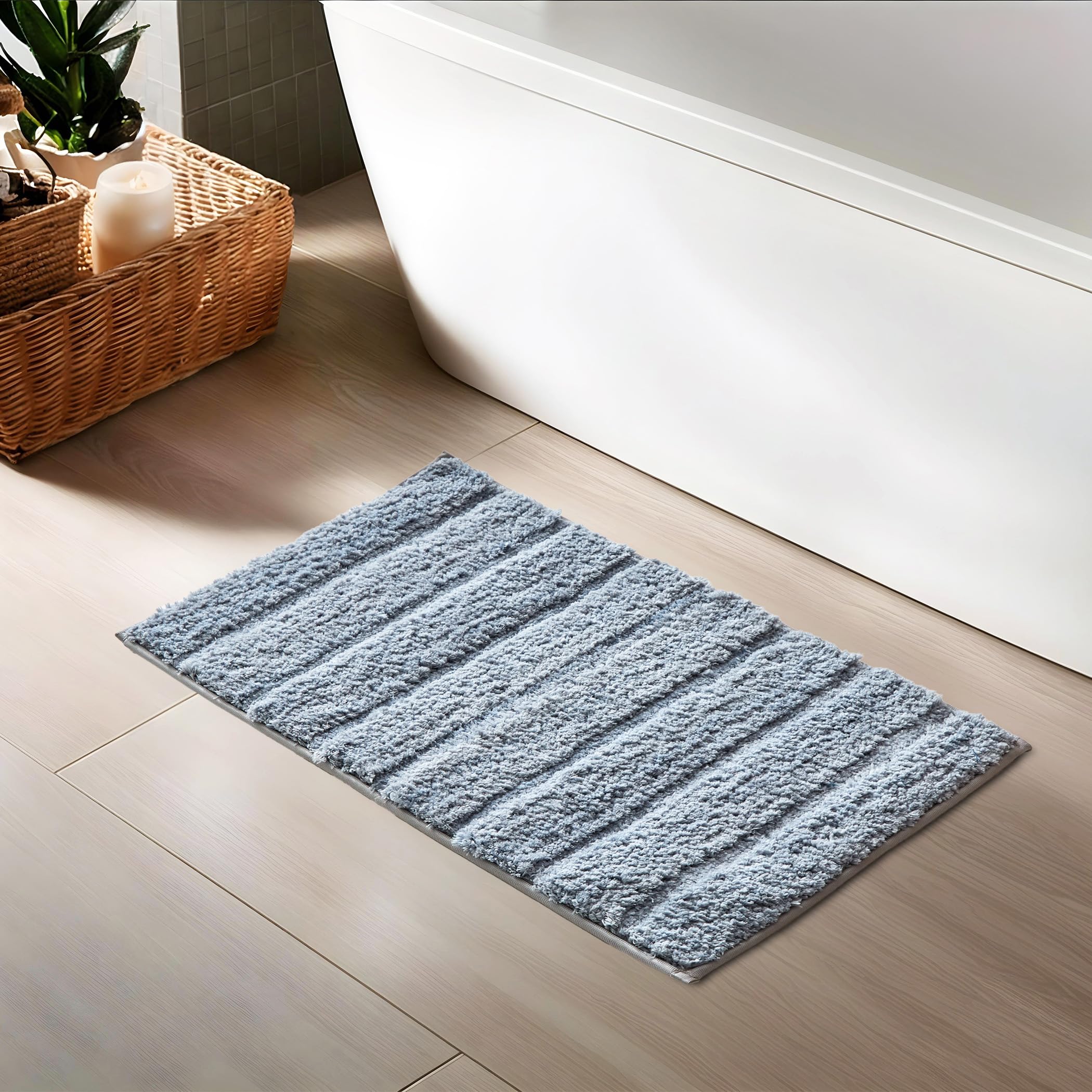 Home Centre Colour Refresh Essence Plush AntiSlip Bath Mat  60x40cm