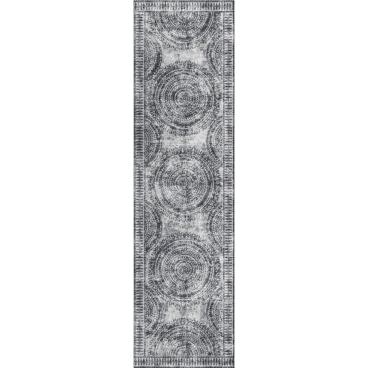 Sedona Sn7 Grey Transitional Rug Runner 2' 3&quot; X 7 ' 6&quot;