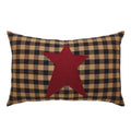 Vhc Brands Connell Prim, Decorative Filled Throw Pillow, Connell Collection, Burgundy Accent Pillow For Couch Sofa Living Room,