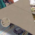 Love Story Waterproof 16 'X16 'X16 ' Triangle Taupe Sun Shade Sail Cannoy Uv Resistant For Outdoor Patio Garden Backyard(We Make