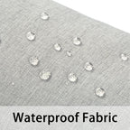 Enipate Outdoor Chaise Lounge Head Pillow, Pack Of 2 Water Resistant Headrest Pillows With Elastic Band For Pool Patio Chairs