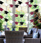 Graduation Party Decorations Maroon Black 2024/Burgundy Black Graduation Decorations 2024 Fsu Maroon Graduation 2024 4Pcs Gradua