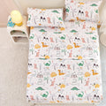 Yibeizi Dinosaur Full Size Sheet Set For Boys, Kids Cute Bedsheet Dino Microfiber Deep Pocket Bedding Sheets & Pillowcases 4 Pie