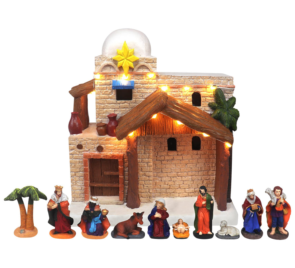 Christmas Nativity Set Lighted Christmas Village Nativity Scene Is A Great Perfect Addition To Your Christmas Indoor Decorations