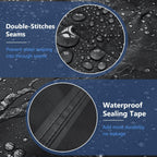 Startwo Patio Furniture Covers 4 Piece Set, Heavy Duty Waterproof Outdoor Furniture Cover For Rattan Wicker Conversation Set, Black