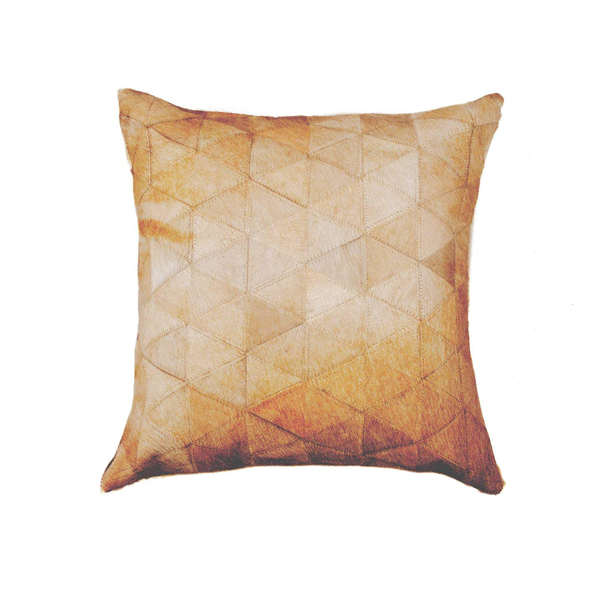 HomeRoots Decor 18-inch x 18-inch x 5-inch Rare Tan Torino Kobe Cowhide - Pillow