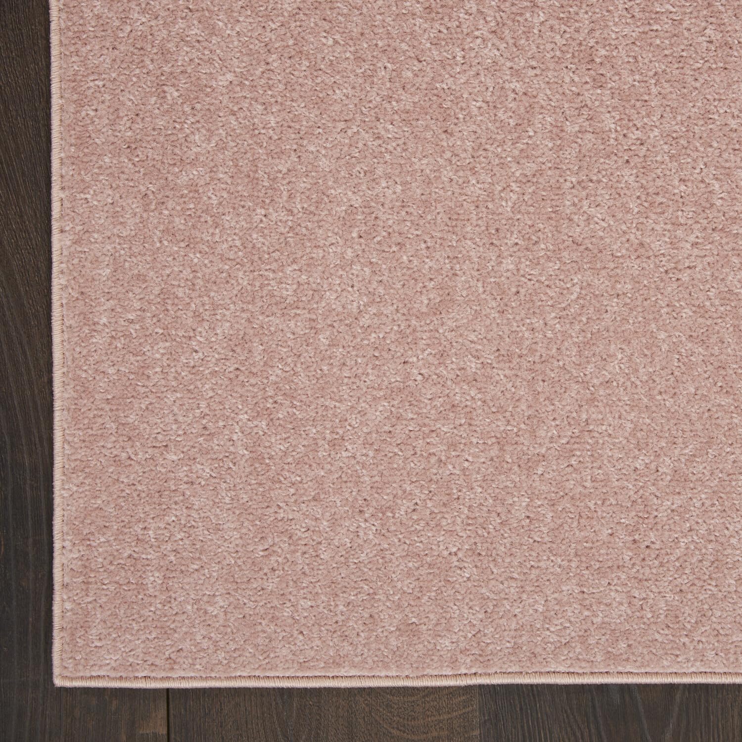 Nourison Essentials Indoor/Outdoor Pink 4' X 6' Area Rug, Easy -Cleaning, Non Shedding, Bed Room, Living Room, Dining Room, Backyard, Deck, Patio (4X6)