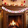 Epakh Valentine Envelope Garland Banner Red Hearts Envelope Valentines Day Banner Garland Decorations for Indoor Outdoor Weddin