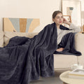 Heated Blanket Electric Blanket Full Size, Super Soft Cozy Upgraded Flannel Heating Blanket With 6 Heating Levels & 1-10 Hours A