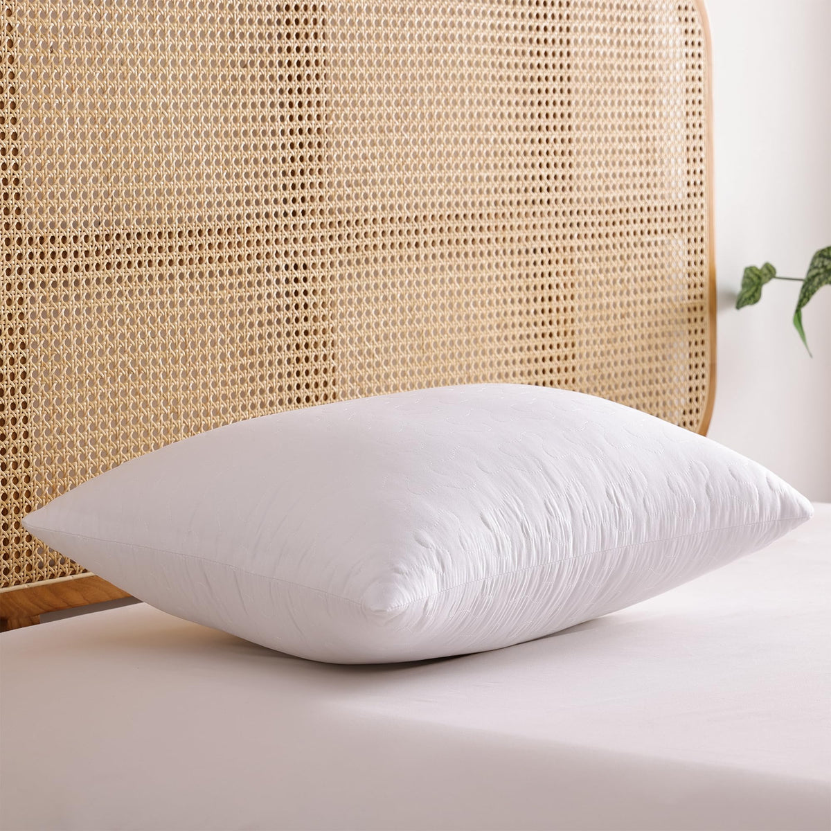 Shatex Medium Firm Pillow, King Size 34 x 20 inch, Adjustable Pillow for Neck Pain Relief,Back Pillow Provide Strong Support for