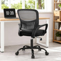 Sweetcrispy Home Office Managerial Executive Chair, Ergonomic Mesh Adjustable Swivel Mid-Back Computer Desk Chair with Comfortab