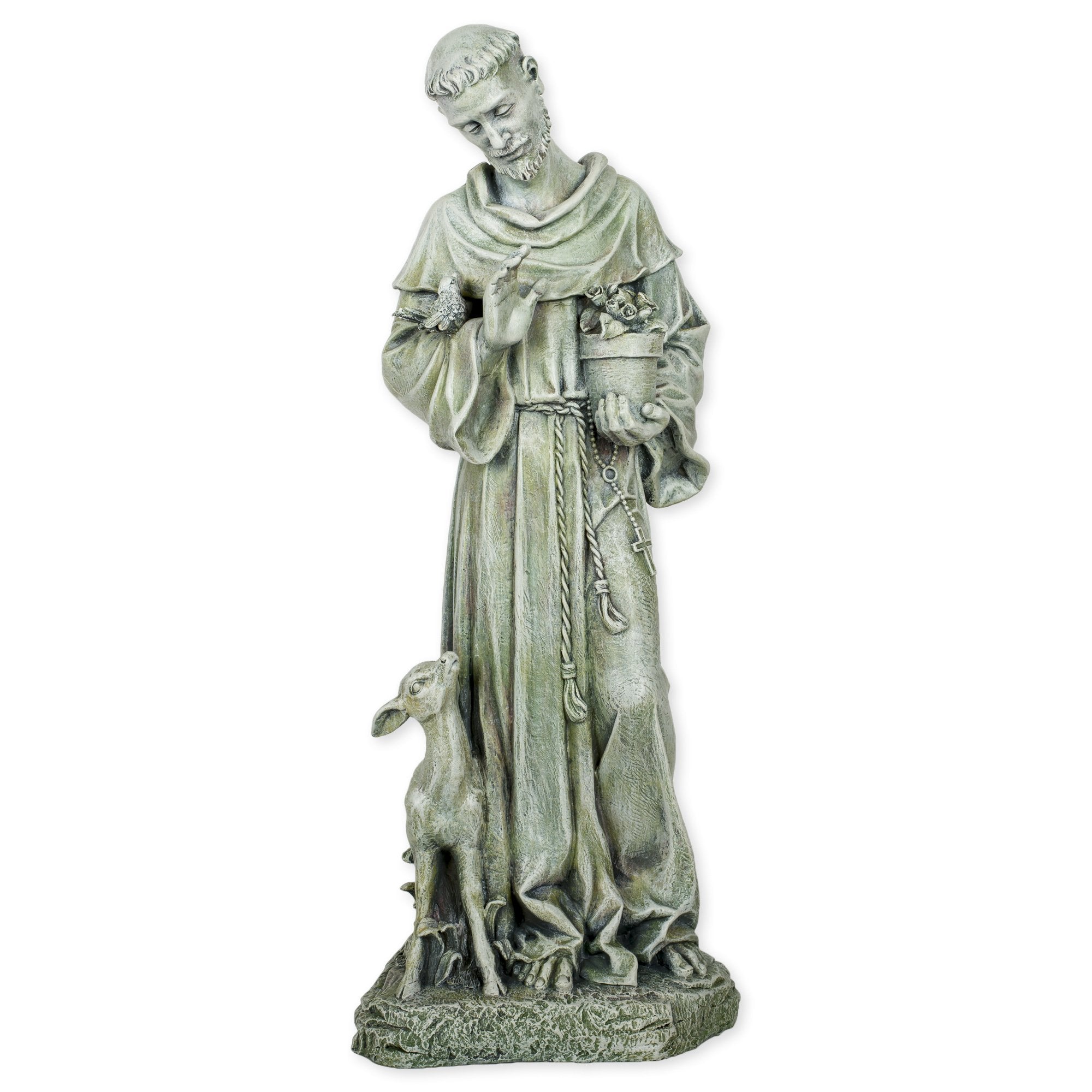 Joseph'S Studio By Roman Inc., St Francis With Fawn Garden, Garden Collection, Religious Statue, Holy Family, Memorial, Angel, P