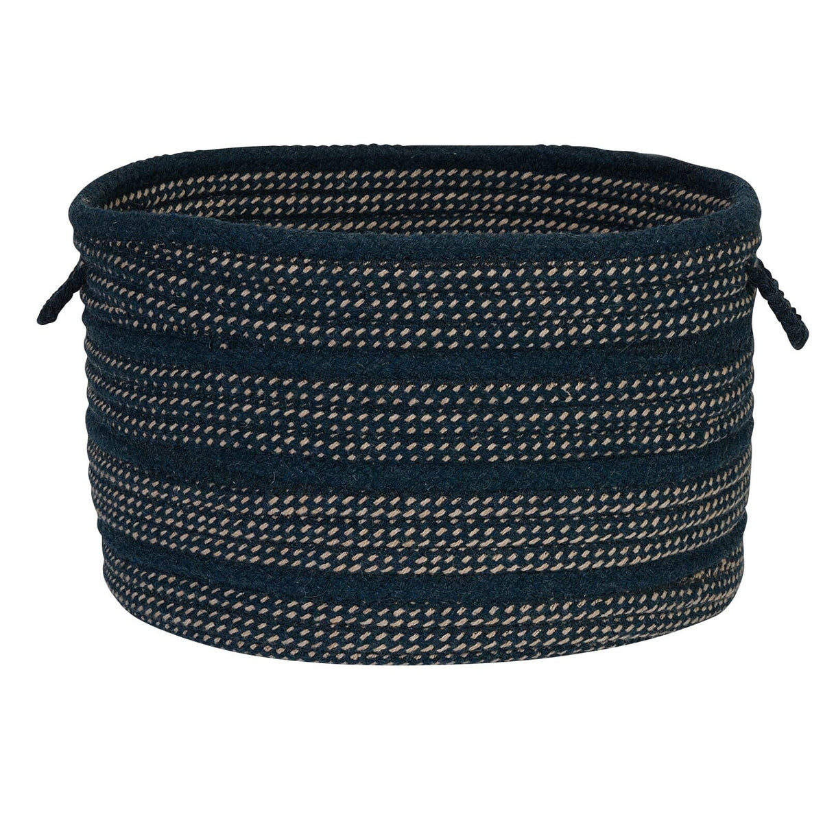 Garrison Baskets Banded Mix Basket, 22 By 14-Inch, Navy
