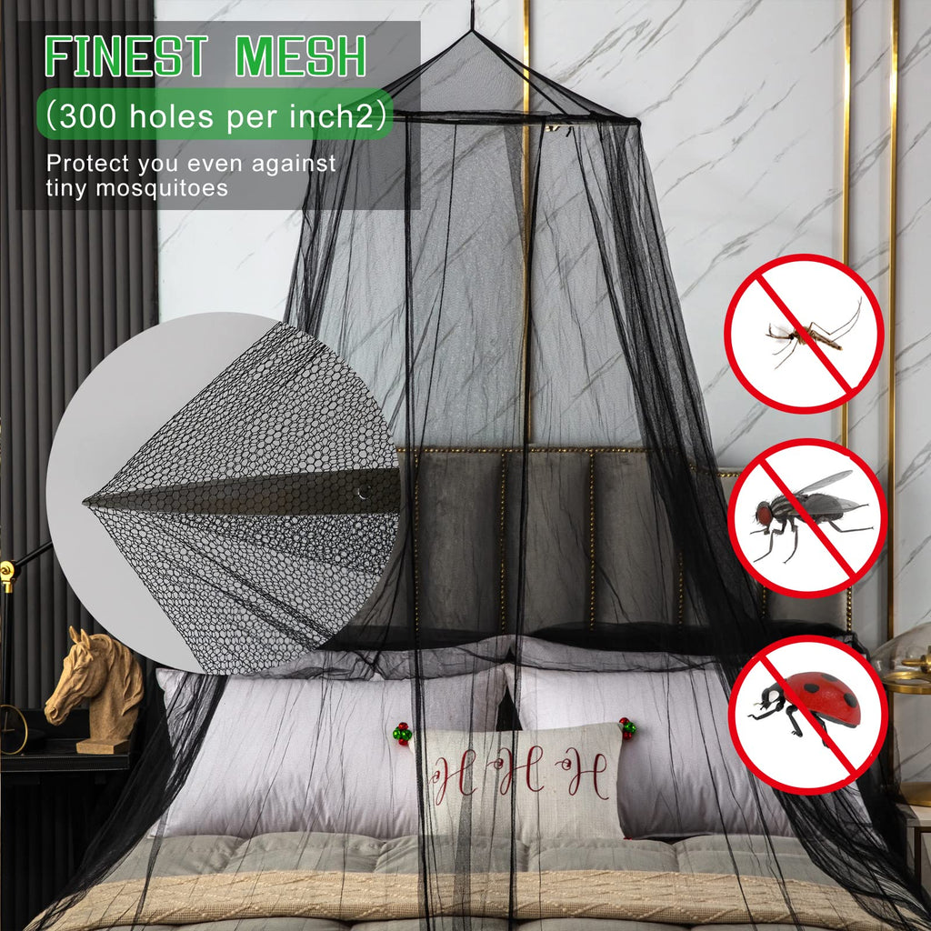 Visator Mosquito Net Bed Canopy For Girls,King Canopy Bed Curtains Queen Size From Ceiling,Dome Mosquito Netting Bed Tent Twin G