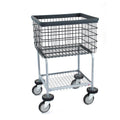 R&B Wire 300G/D7 Deluxe Elevated Wire Frame Metal Laundry Cart