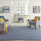 Nourison Positano Indoor/Outdoor Navy Blue 10' X 14' Area Rug, Easy Cleaning, Non Shedding, Bed Room, Living Room, Dining Room, Backyard, Deck, Patio (10X14)
