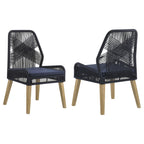 Coaster Nakia Side Chair, Dark Navy