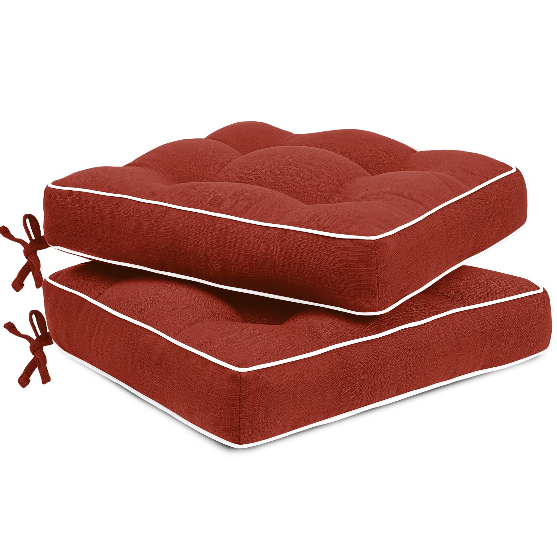 Favoyard Patio Cushions 17 X 17 Inch Indoor & Outdoor Chair Cushions Water-Resistant Seat Cushion For Patio Furniture 3-Year Col