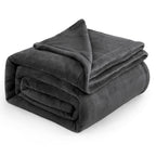 Bedsure Fleece Blanket Queen Blanket Dark Grey - Bed Blanket Soft Lightweight Plush Fuzzy Cozy Luxury Microfiber, 90X90 Inches