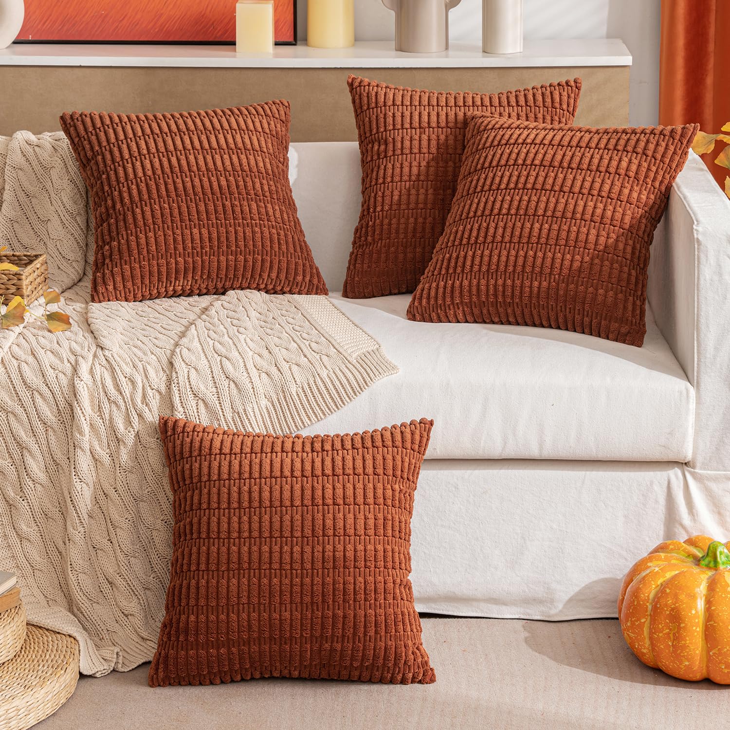 MIULEE Decorative Throw Pillow Covers