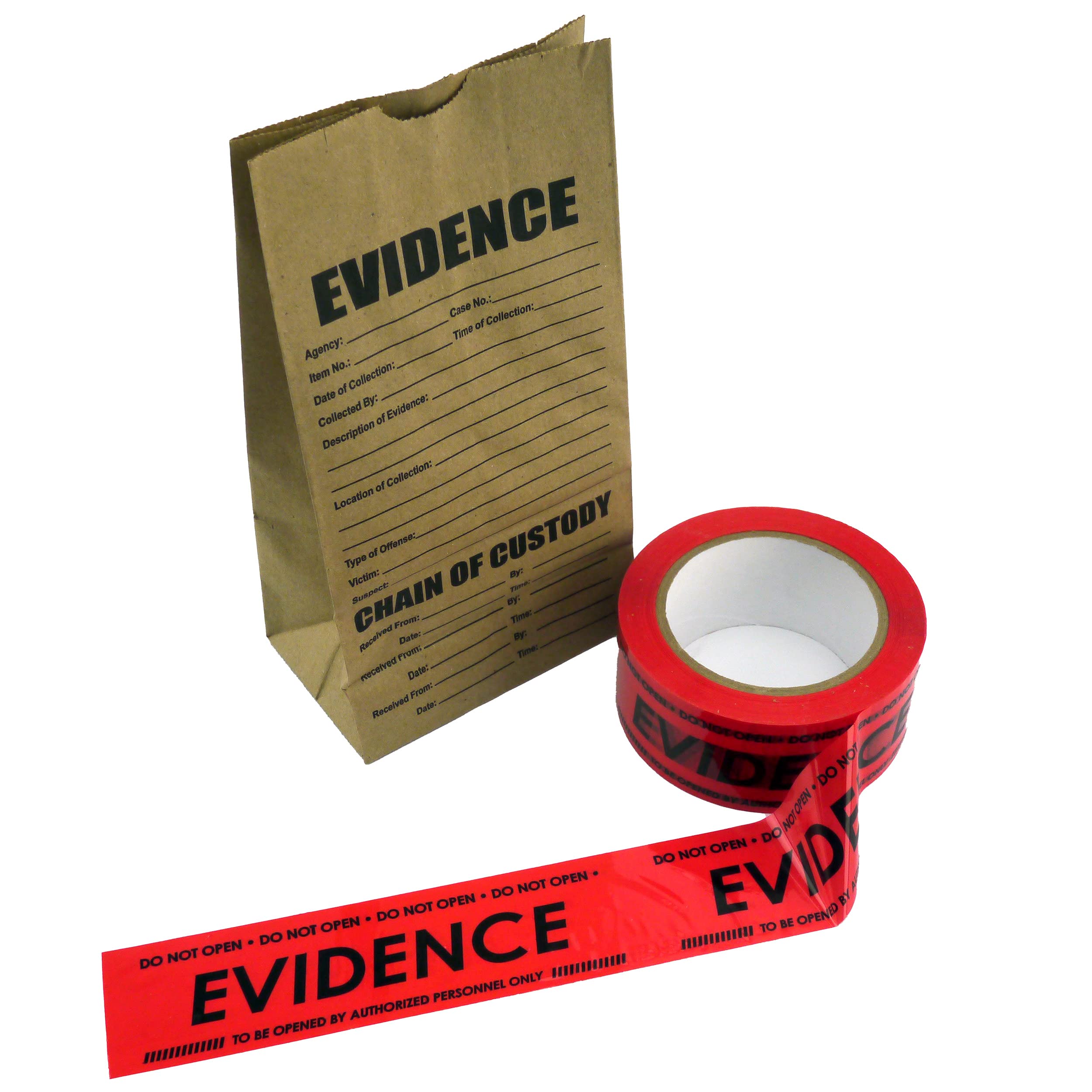 Crime Scene Evidence Box Sealing Tape | Red | 300 Ft