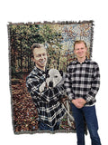 Pure Country Weavers Personalized Woven Photo Blanket - Not Printed - Custom Gift Picture Tapestry Throw 100% Cotton - Made In T