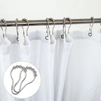 Koufall Textured Cloth Farmhouse Shower Curtain For Bathroom Small Stall 36X72 Inch Linen Fabric Half Narrow Waterproof Rv Shower Curtains For Bathtub Ensuite Plain White