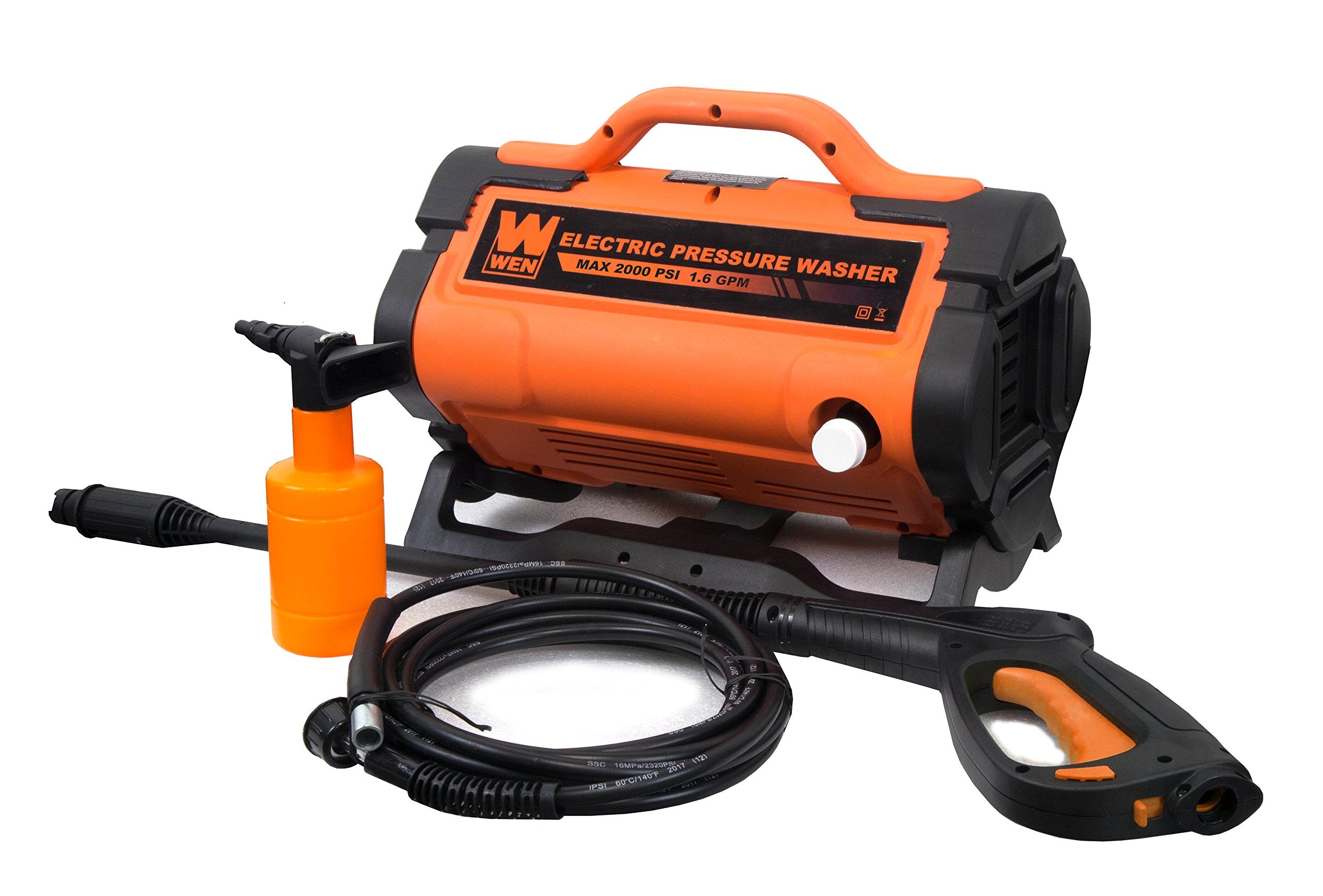 Wen Pw1900 2000 Psi 1.6 Gpm 13-Amp Variable Flow Electric Pressure Washer , Black