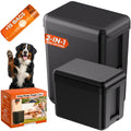 PEXTER Outdoor Dog Poop Trash Can Outside  Wall Mounted Dog Waste Bin & Garbage Can, 2in1 Converts 13L to 8L (3.5/2.1 Gal), P