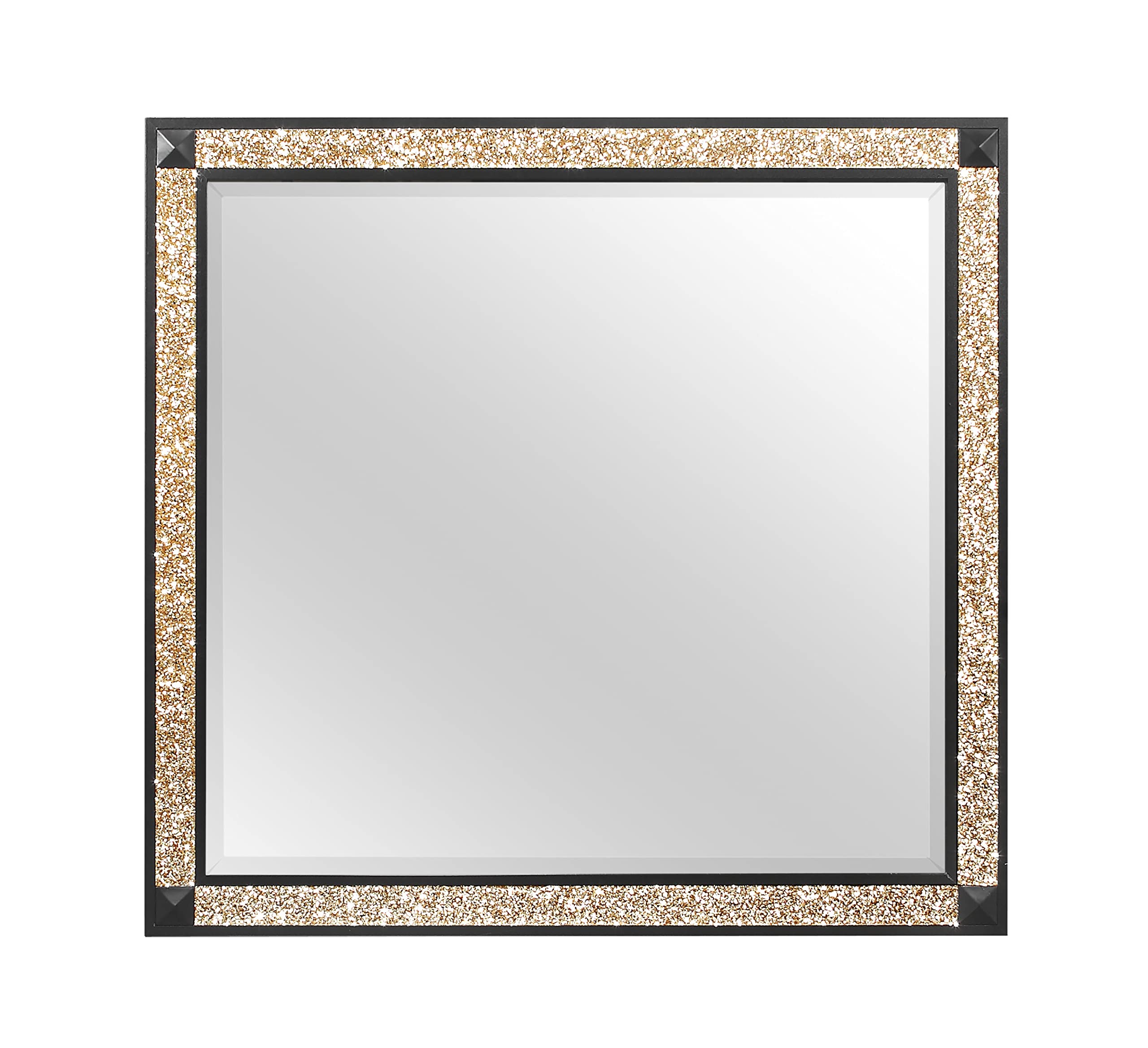Global Furniture Usa Blake Black-Gold Mirror